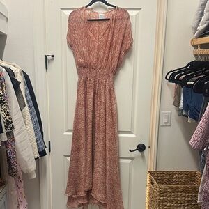 Misa Los Angeles Blush High Low Dress